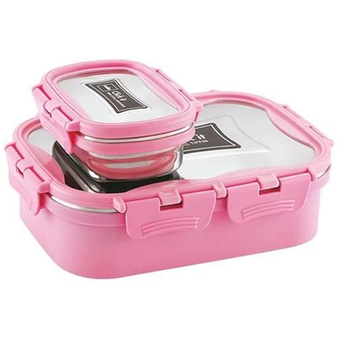 cello stainless steel lunch box leak proof|Cello Lunch Boxes: Glass, Opal, Plastic Options.